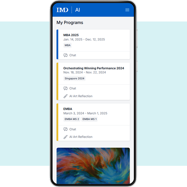 IMD Mobile UI Mockup