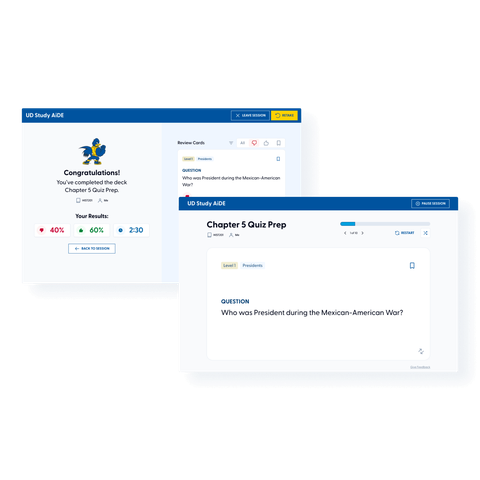 AI-powered interactive study app for the University of Delaware screenshot
