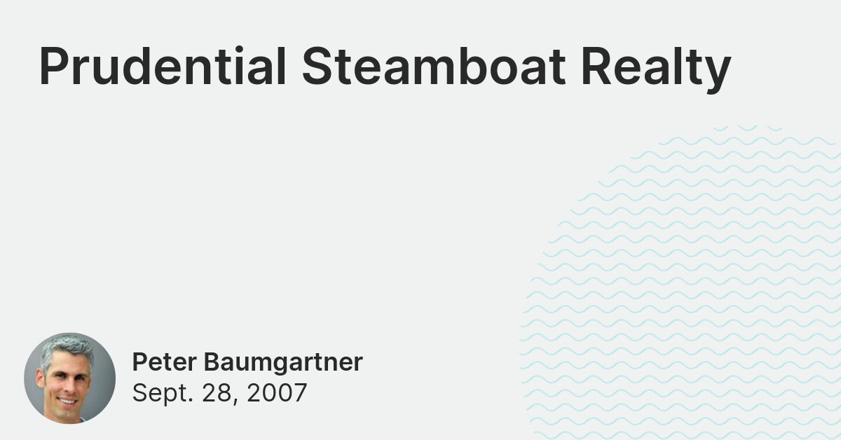 Prudential Steamboat Realty Lincoln Loop